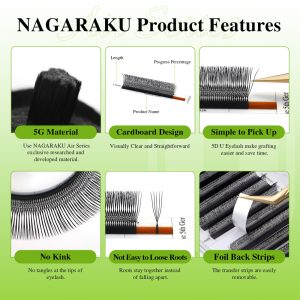 Alternative view of Nagaraku 3D 4D 5D U Şekilli İpek Kirpik