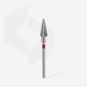 Alternative view of STALEKS EXPERT Solaklar için sert alaşım koni freze, kırmızı, çap 6 mm, çalışma kısmı 14 mm