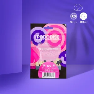 STALEKS PODODISC STALEKS PRO XS Pedikür Disk İçin Yumuşak Tabanlı Yedek Törpüler, 100 Grit (50 Adet)
