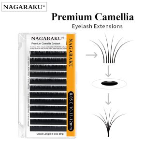 Nagaraku Camellia İpek Kirpik NO Glue at the Root of Kirpik