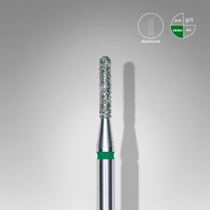 STALEKS EXPERT Elmas freze, yuvarlak silindir, yeşil, çap 1,4 mm, çalışma kısmı 8 mm