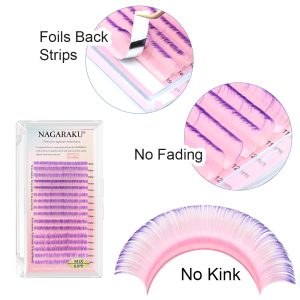 Alternative view of Nagaraku Renkli Kolay Fan İpek Kirpik