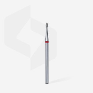 Alternative view of STALEKS EXPERT Elmas frez, yuvarlak tomurcuk, kırmızı, çap 1,6 mm, çalışma kısmı 3,4 mm