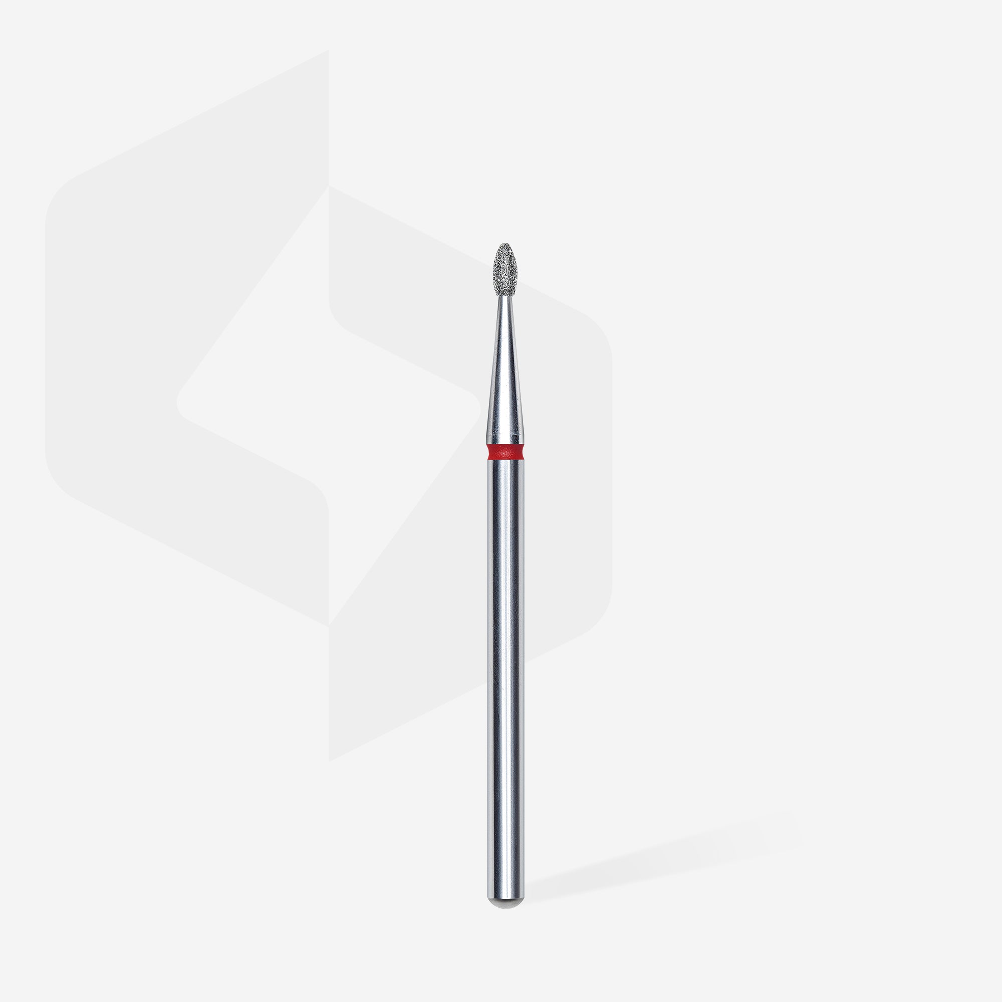 STALEKS EXPERT Elmas frez, yuvarlak tomurcuk, kırmızı, çap 1,6 mm, çalışma kısmı 3,4 mm - Görsel 2