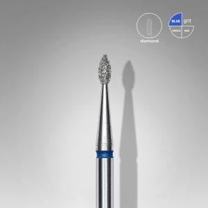 STALEKS EXPERT Elmas freze “damla” mavi, çap 1,6 mm, çalışma kısmı 4 mm