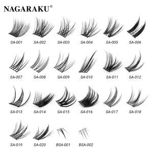 Alternative view of Nagaraku Kendinden Yapışkanlı DIY Cluster Kirpik Cımbız Dahil