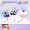 Nagaraku Kendinden Yapışkanlı DIY Cluster Kirpik Butterfly Serisi Çok Hafif - Görsel 3