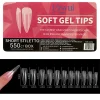 Soft Gel Tips Protez Tırnak 550’li – Kolay Uygulama, Profesyonel Sonuç! - SHORT STILETTO