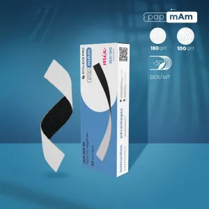 STALEKS EXPERT 22 papmAm mix Çift taraflı düz törpü için değiştirilebilir yedek zımpara, 100/180 grit (50 adet)