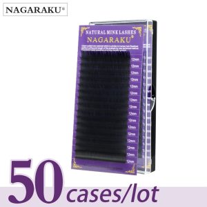 Nagaraku Regular Kirpik Maquiagem Mink Kirpik 50 cases/lot 16 Sıra Tekli Cilios Premium