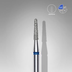 STALEKS EXPERT Elmas freze, kesik koni, mavi, çap 1,8 mm, çalışma kısmı 8 mm