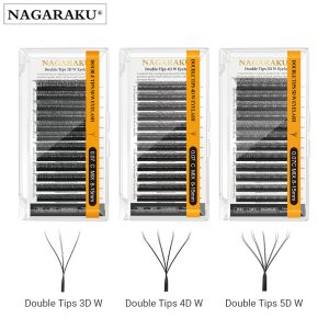 Nagaraku Çift Uç 3D 4D 5D W İpek Kirpik