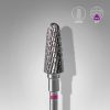 STALEKS EXPERT Sert alaşım kesik koni freze, mor, çap 6 mm, çalışma kısmı 14 mm