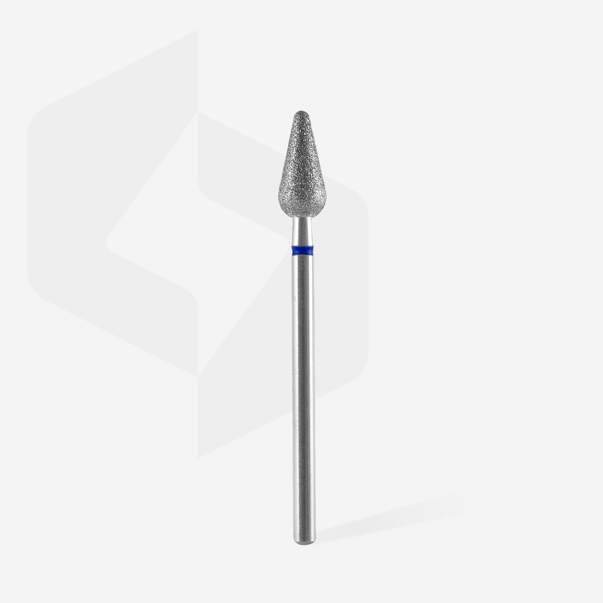 STALEKS EXPERT Elmas freze, yuvarlak armut şekli, mavi, çap 5 mm, çalışma kısmı 12 mm - Görsel 2