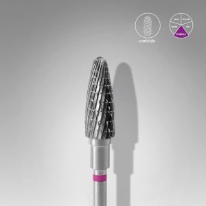 STALEKS EXPERT Sert alaşım mısır freze, mor, çap 5 mm, çalışma kısmı 13 mm