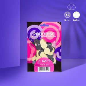 STALEKS PODODISC STALEKS PRO XS Pedikür Disk İçin Yumuşak Tabanlı Yedek Törpüler, 240 Grit (50 Adet)