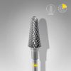 STALEKS EXPERT Sert alaşım kesik koni freze, sarı, çap 6 mm, çalışma kısmı 14 mm
