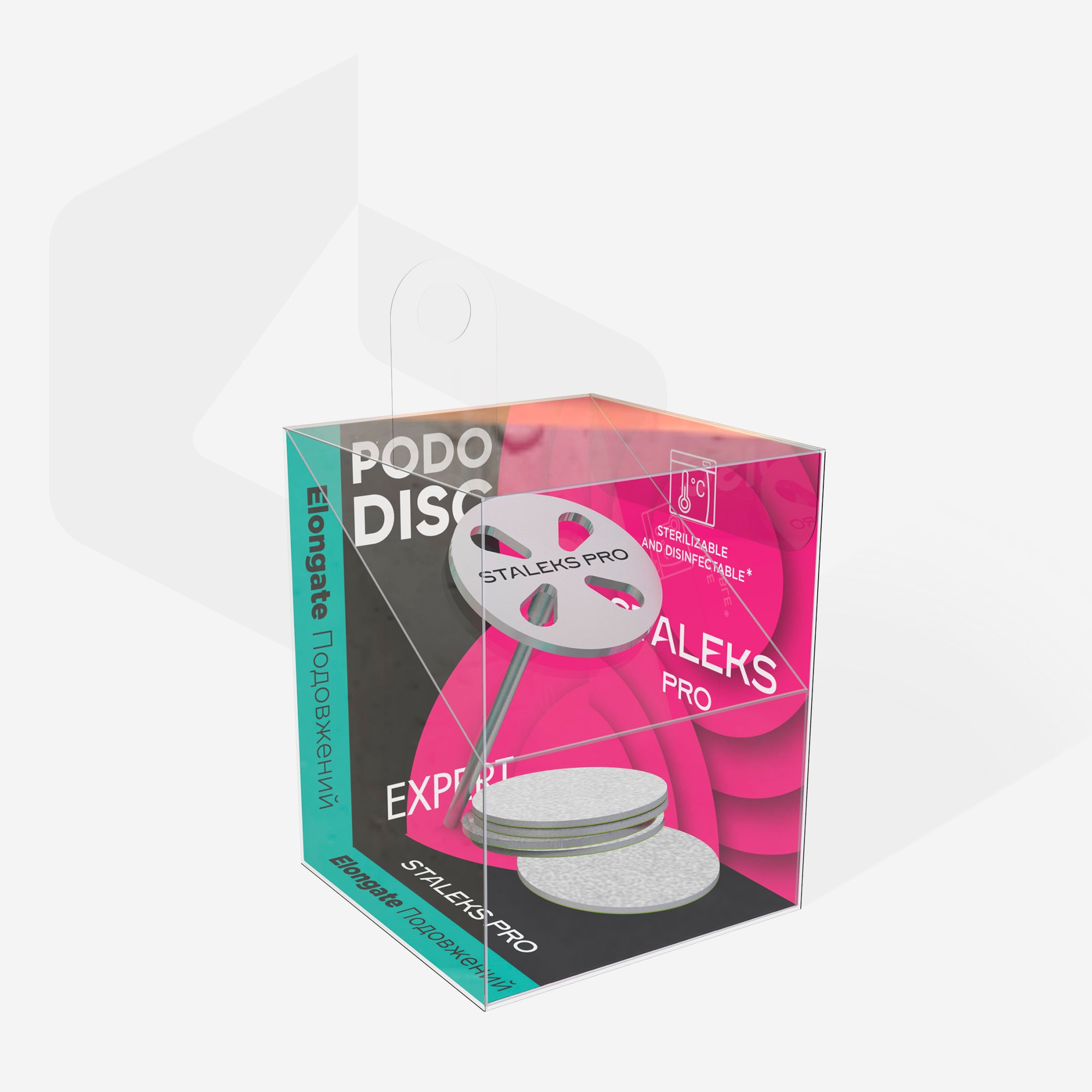 STALEKS EXPERT PODODISC M Değiştirilebilir zımparalı uzatılmış pedikür diski, 180 grit 20 mm (5 adet) - Görsel 3