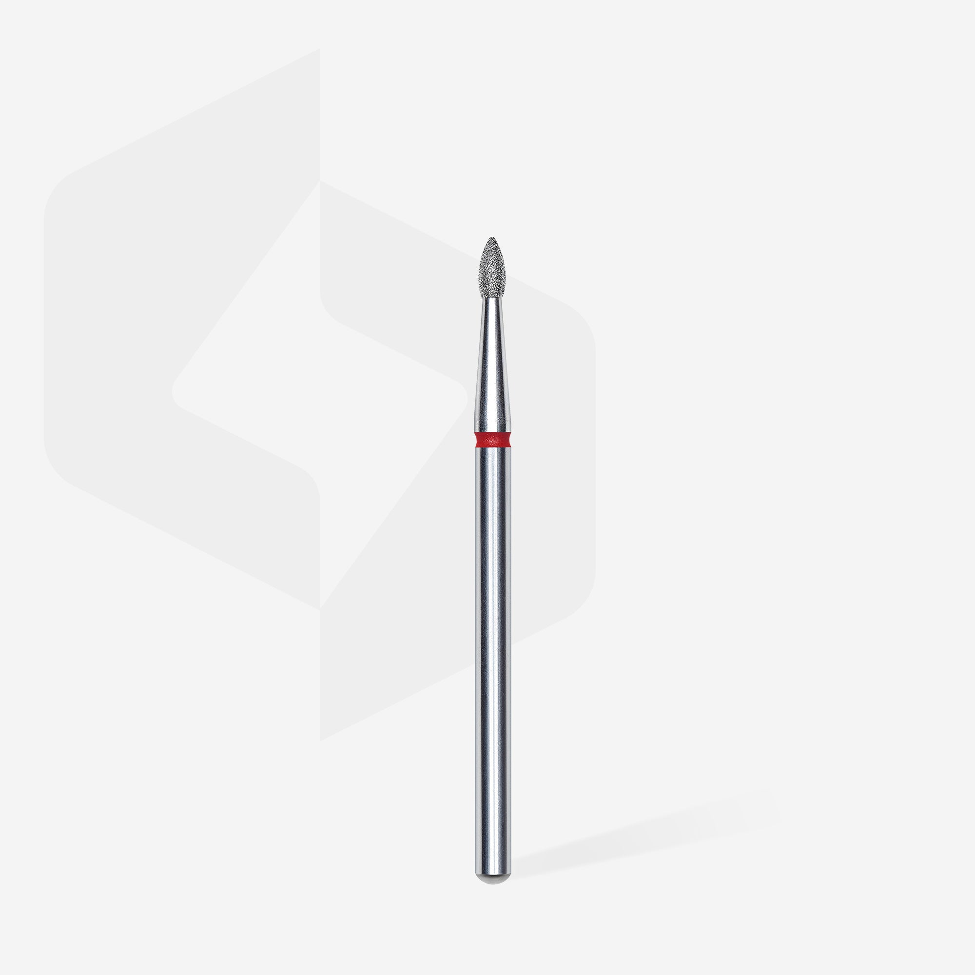 STALEKS EXPERT Elmas freze sivri tomurcuk kırmızı, çap 1,8 mm, çalışma kısmı 4 mm - Görsel 2