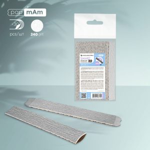 STALEKS SMART 20 papmAm Doğrudan törpüleme için yumuşak tabanlı değiştirilebilir yedek zımpara, 240 grit (30 adet)