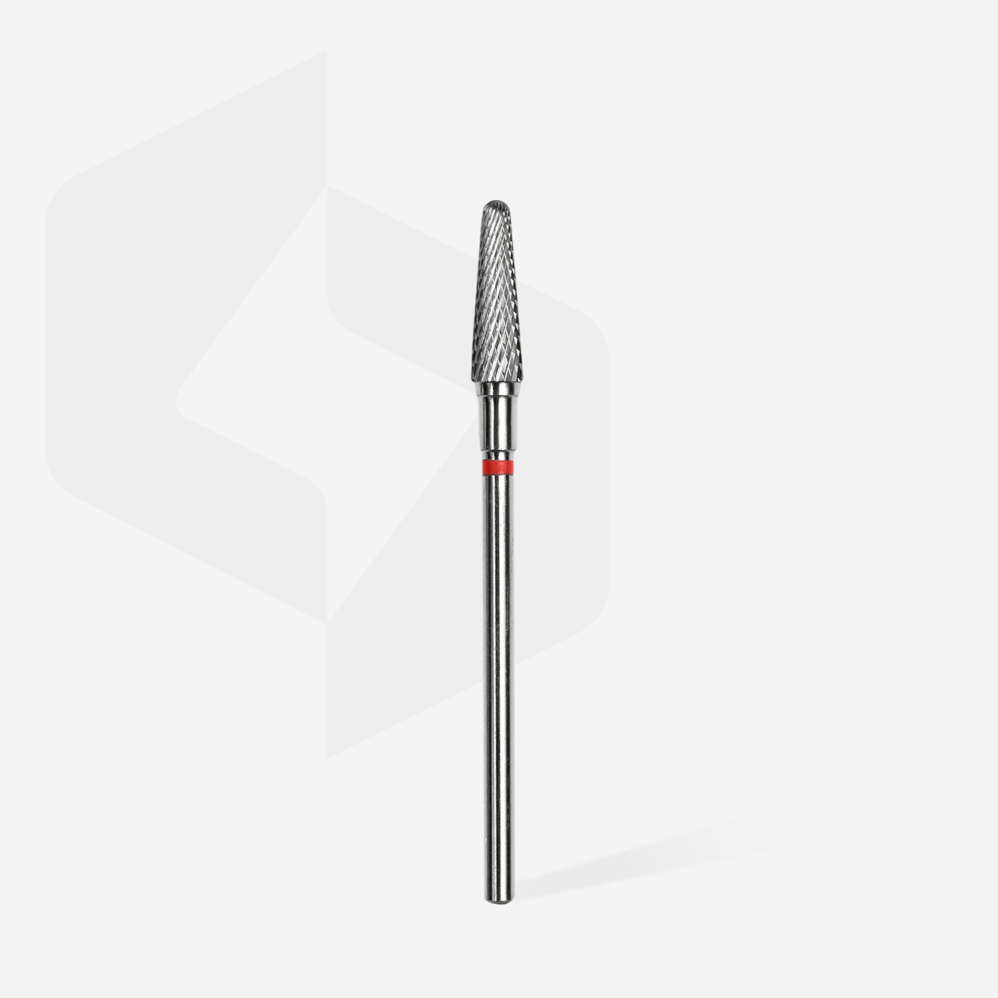 STALEKS EXPERT Sert alaşım kesik koni freze, kırmızı, çap 4 mm, çalışma kısmı 13 mm - Görsel 2