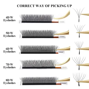 Nagaraku 3D 4D 5D 6D 7D 8D W Spike W İpek Kirpik – görsel 2