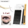 Nagaraku Gri Siyah Kahverengi Split Tips Elips Kirpik - Görsel 2