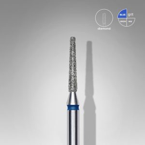 STALEKS EXPERT Elmas frez, kesik koni, mavi, çap 1,6 mm, çalışma kısmı 10 mm