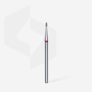 Alternative view of STALEKS EXPERT Elmas freze, yuvarlak tomurcuk, kırmızı, çap 1,2 mm, çalışma kısmı 3 mm