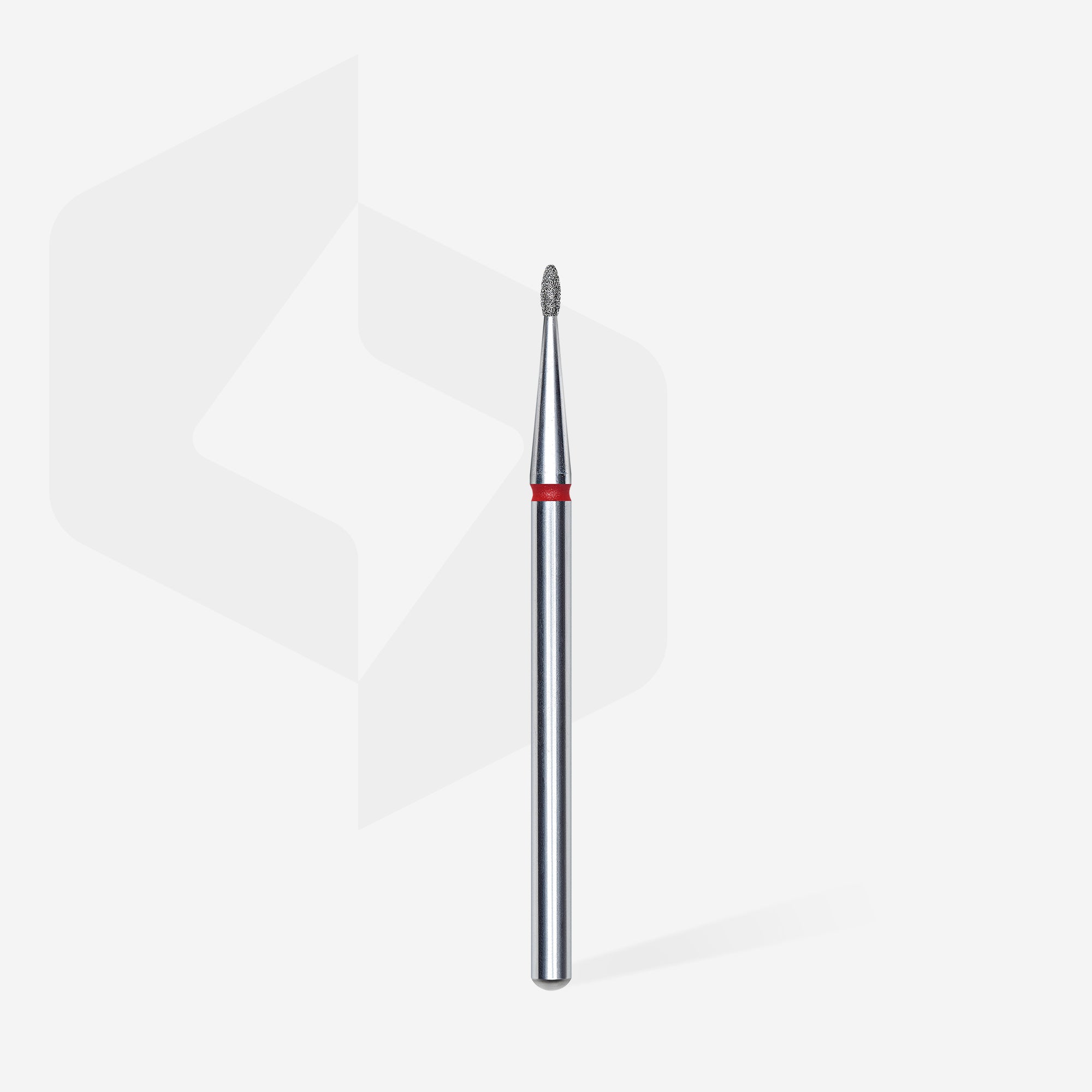 STALEKS EXPERT Elmas freze, yuvarlak tomurcuk, kırmızı, çap 1,2 mm, çalışma kısmı 3 mm - Görsel 2