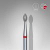 STALEKS EXPERT Elmas freze sivri tomurcuk kırmızı, çap 2,5 mm, çalışma kısmı 4,5 mm