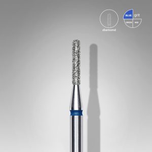 STALEKS EXPERT Elmas freze, yuvarlak silindir, mavi, çap 1,4 mm, çalışma kısmı 8 mm