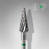 STALEKS EXPERT Sert alaşım koni freze, yeşil, çap 6 mm, çalışma kısmı 14 mm