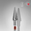 STALEKS EXPERT Solaklar için sert alaşım koni freze, kırmızı, çap 6 mm, çalışma kısmı 14 mm