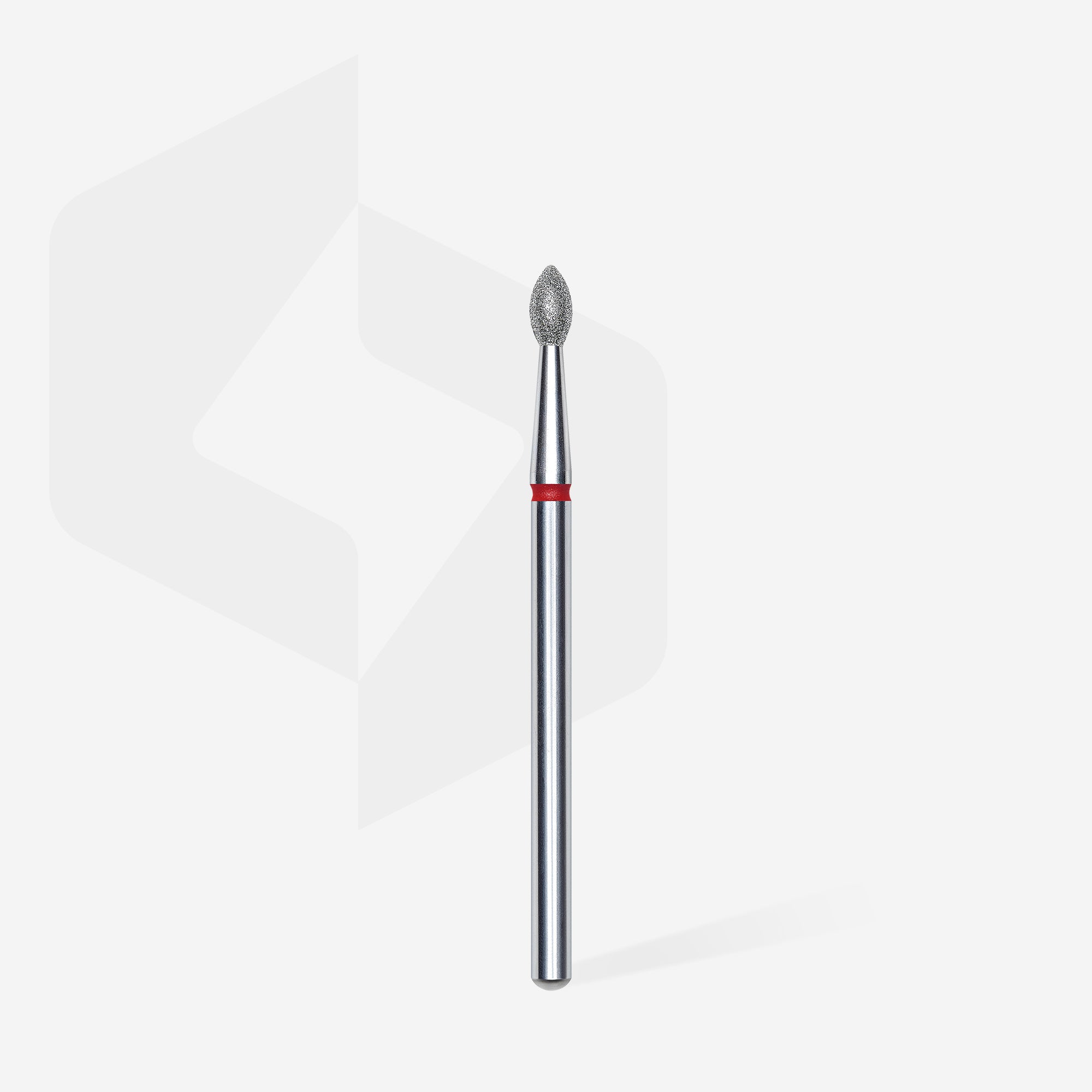STALEKS EXPERT Elmas freze sivri tomurcuk kırmızı, çap 2,5 mm, çalışma kısmı 4,5 mm - Görsel 2