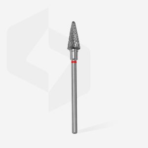 Alternative view of STALEKS EXPERT Sert alaşım koni freze, kırmızı, çap 6 mm, çalışma kısmı 14 mm