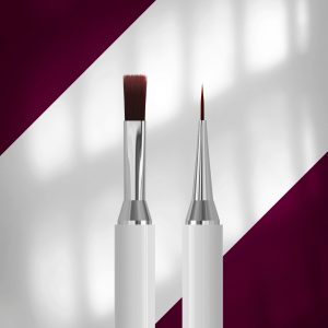 STALEKS EXCLUSIVE 08/03 Çift Taraflı Jel Fırçası 10 mm / Liner 10 mm