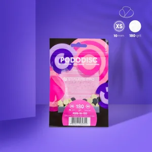 STALEKS PODODISC STALEKS PRO XS Pedikür Disk İçin Yumuşak Tabanlı Yedek Törpüler, 180 Grit (50 Adet)