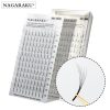 Nagaraku 12 Sıra 3D-6D Hazır Volume Fan Russian Volume Kirpik Siyah Faux Mink Premium İpek Kirpik