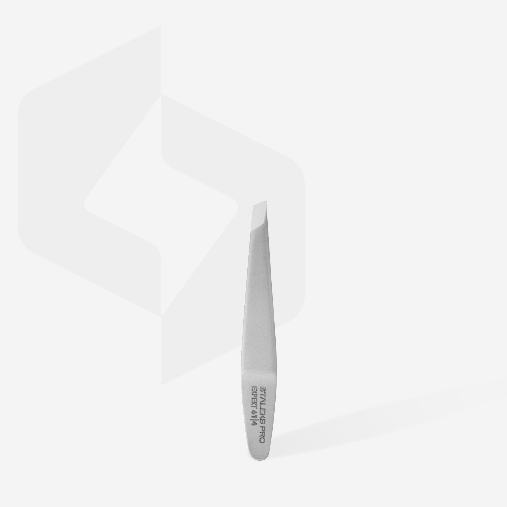 STALEKS EXPERT 61 TYPE 4 Dar, eğimli profesyonel kaş cımbızı - Görsel 2