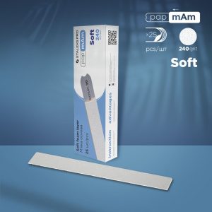 STALEKS EXPERT 20 papmAm Yumuşak tabanlı düz törpüleme için değiştirilebilir yedek zımparalar, 240 grit (25 adet)