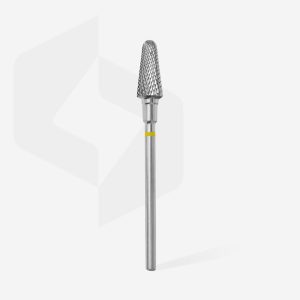 Alternative view of STALEKS EXPERT Sert alaşım kesik koni freze, sarı, çap 6 mm, çalışma kısmı 14 mm