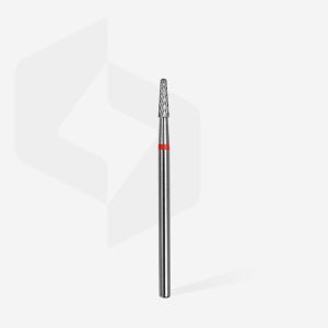 Alternative view of STALEKS EXPERT Sert alaşım koni freze, kırmızı, çap 2,3 mm, çalışma kısmı 8 mm