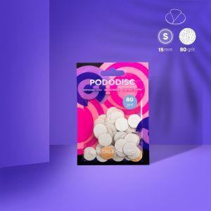 STALEKS EXPERT 15 PODODISC S pedikür diski için yapışkan zımpara, 80 grit 15 mm (50 adet)