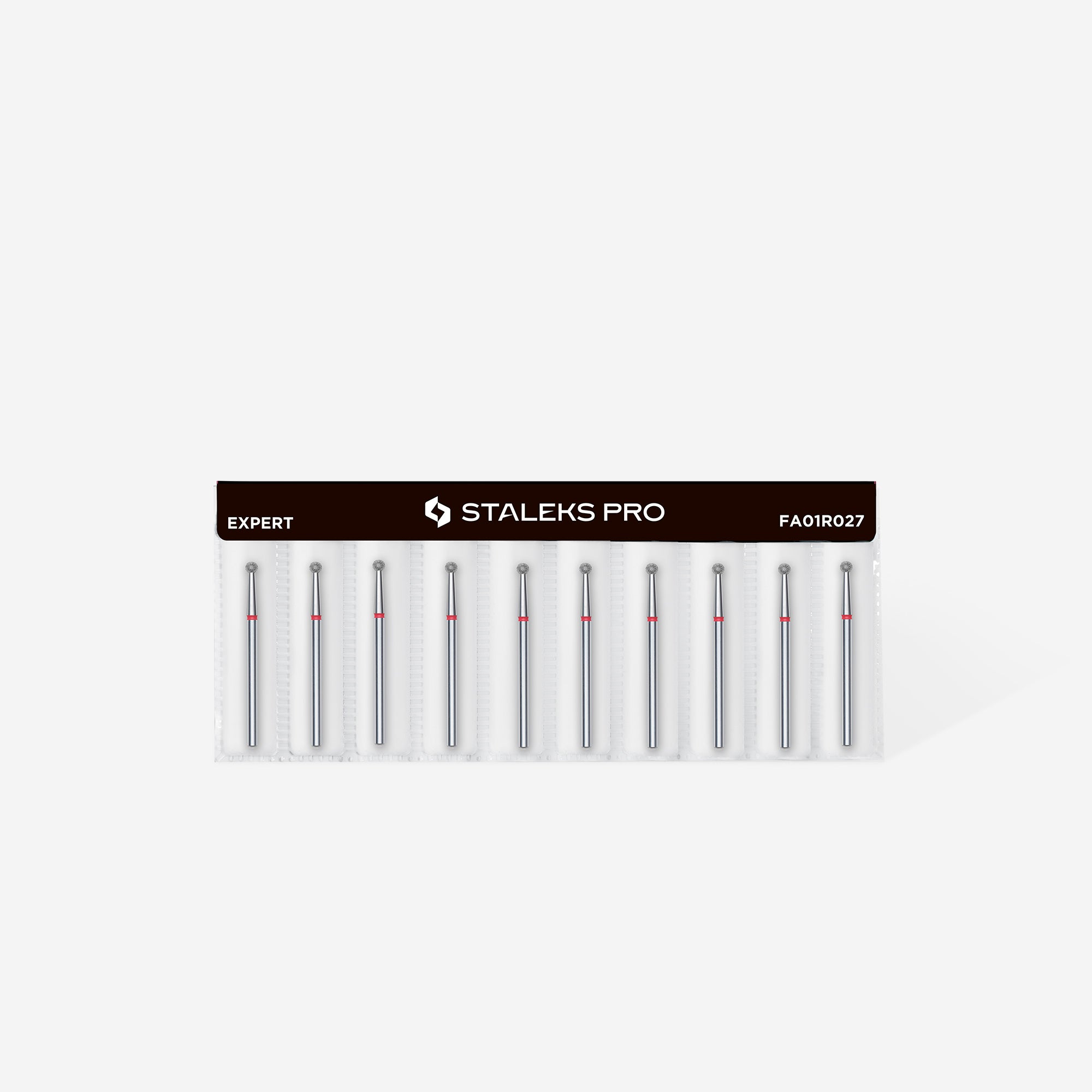 STALEKS EXPERT Elmas frez, top şeklinde, kırmızı, çap 2,7 mm - Görsel 3