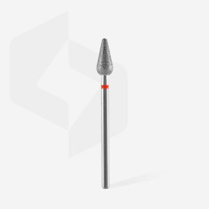 Alternative view of STALEKS EXPERT Elmas freze, yuvarlak armut şekli, kırmızı, 5 mm çap, 12 mm çalışma kısmı