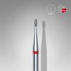 STALEKS EXPERT Elmas freze, yuvarlak tomurcuk, kırmızı, çap 1,2 mm, çalışma kısmı 3 mm