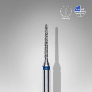 STALEKS EXPERT Elmas freze “iğne” mavi, çap 1 mm, çalışma kısmı 10 mm