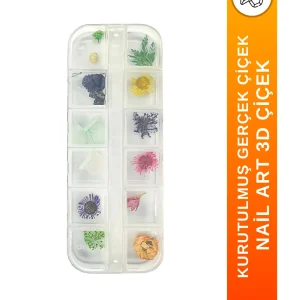 Tırnak Süsleme Kurutulmuş Gerçek Çiçek Nail Art Süsleme 3D Çiçek Model - 2089