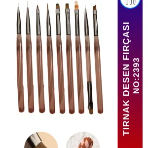 Tırnak Desen Fırçası Nail Art Fırça Tırnak Süsleme Fırça Seti